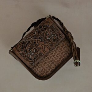 the heritage basketweave crossbody bag